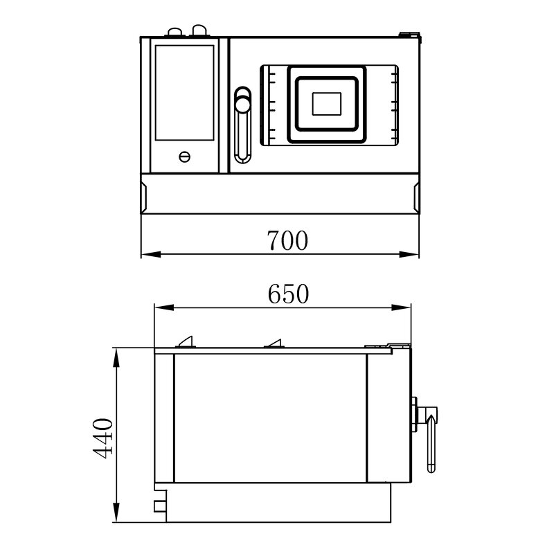 Smart Combi Steam Oven Factory - Commercial 2-Tray Nonstick Rack Touch Screen