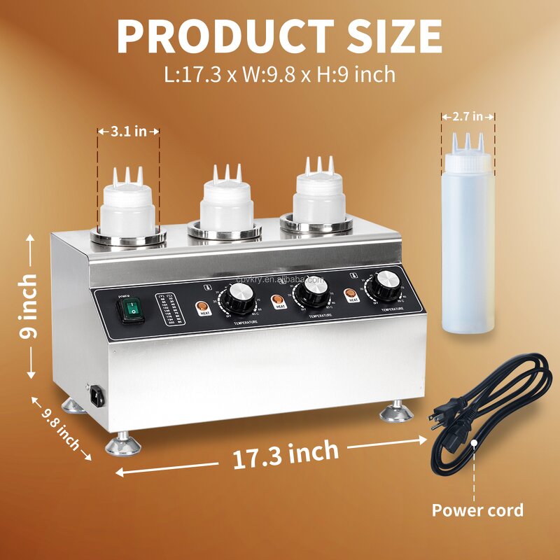 Sauce Warmer Factory - Commercial 240W Mini Hot Chocolate Soy Sauce Filling