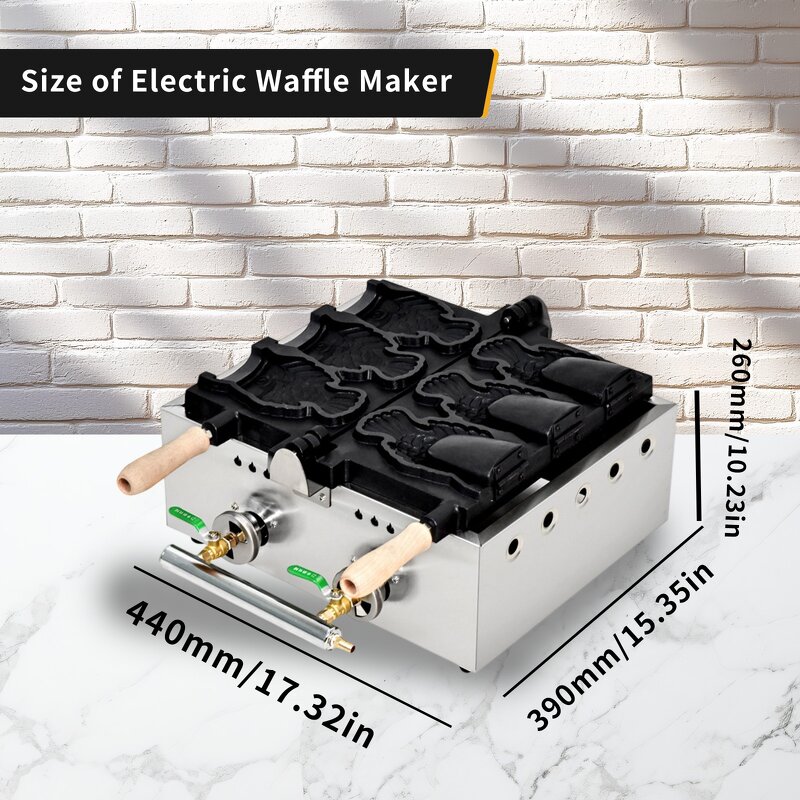 3-Piece Taiyaki Waffle Maker Manufacturer - Commercial with Independent Heat Control