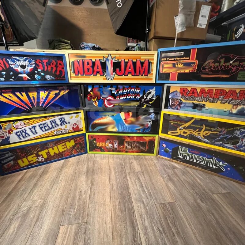 Arcade Marquee Manufacturer - OEM Backlit LED Light Box for Arcade1Up Cabinet