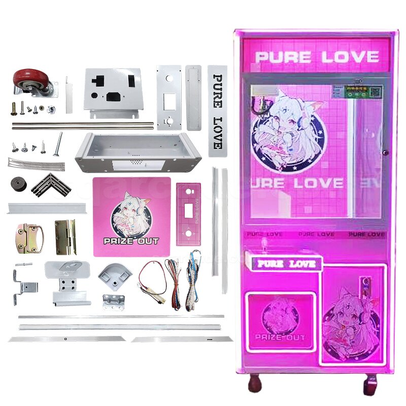 Claw Machine Frame Manufacturer - OEM Kids Prize Dolls Wooden Cabinet Hardware