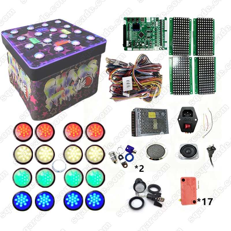 Arcade Game DIY Kit Manufacturer - OEM Coin-Operated 2/4 Player Naughty Beans Chaos