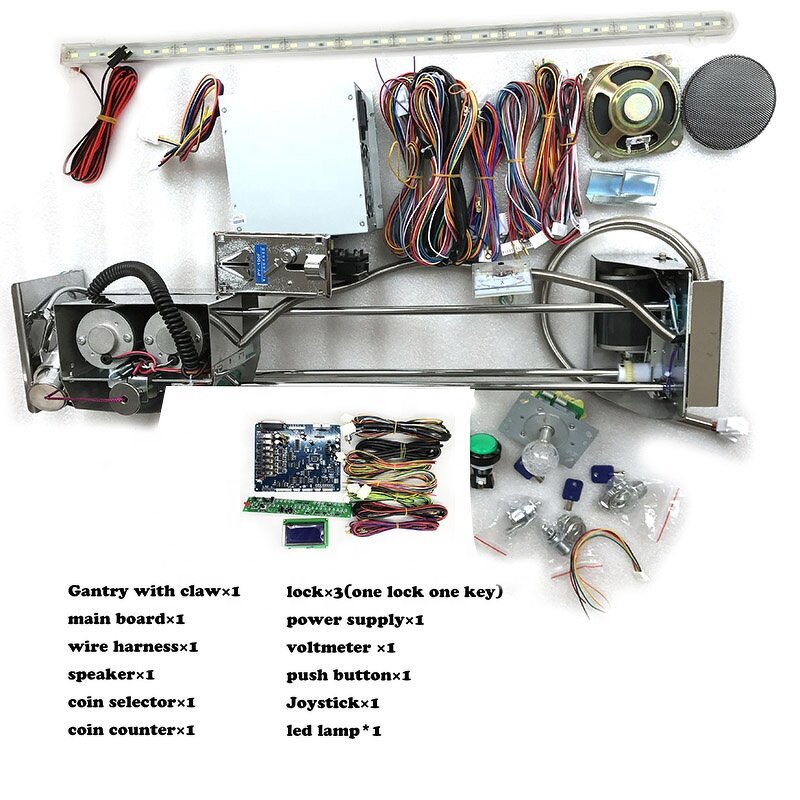Claw Machine Main Board Manufacturer - OEM Coin Operated Crane Gantry Kit LCD