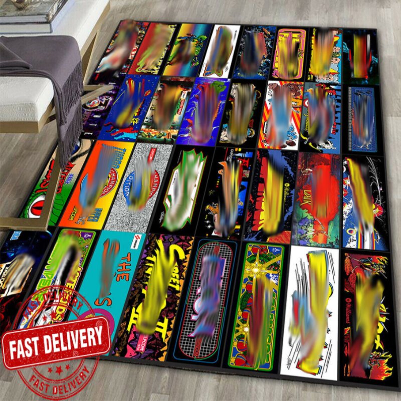 Arcade Rug Manufacturer - OEM Customizable Vintage 90s Street Style Gamer Decor