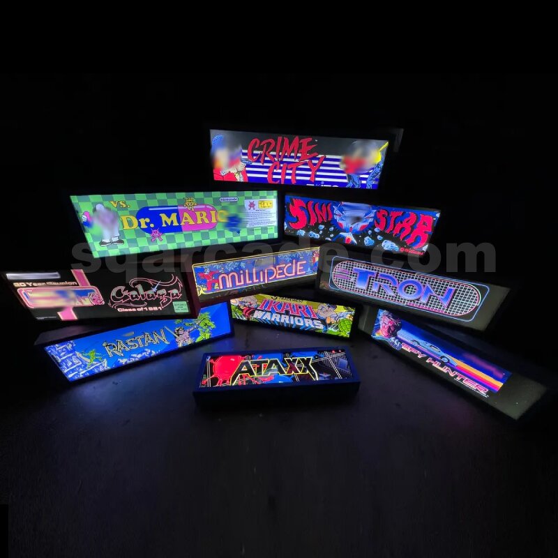Arcade Marquee Manufacturer - OEM Backlit LED Light Box for Arcade1Up Cabinet