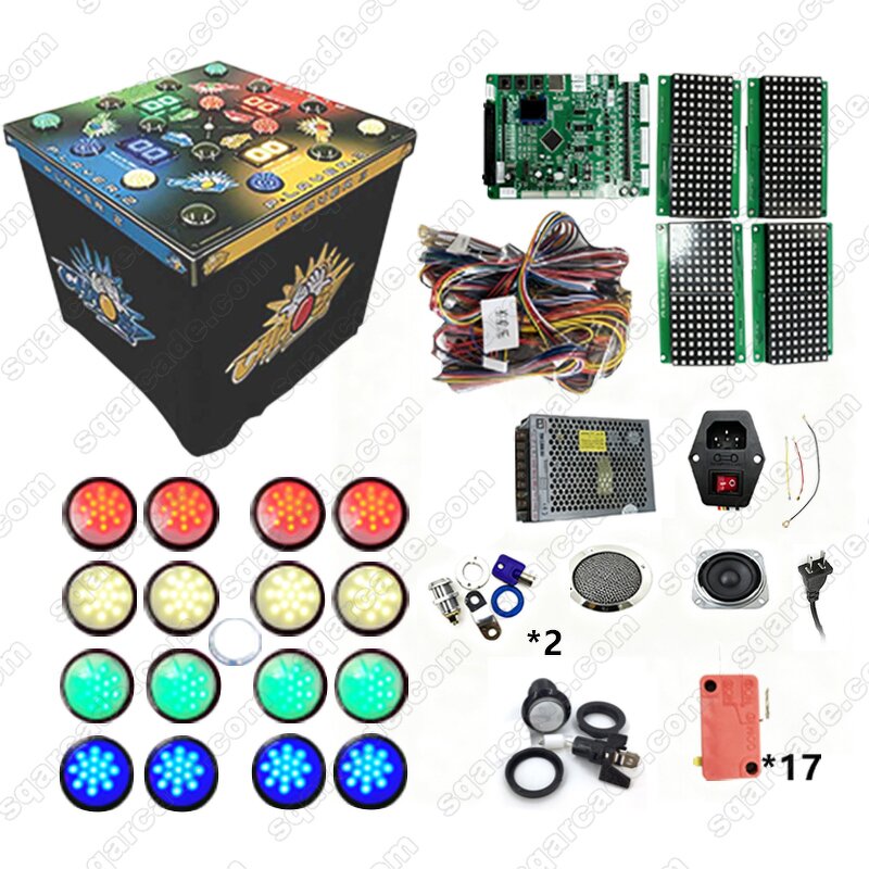 Arcade Game DIY Kit Manufacturer - OEM Coin-Operated 2/4 Player Naughty Beans Chaos