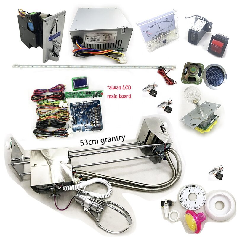 Claw Machine Main Board Manufacturer - OEM Coin Operated Crane Gantry Kit LCD