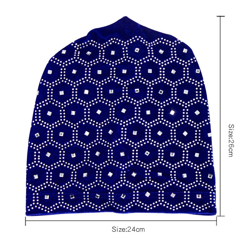 Diamond Muslim Cap Supplier - Wholesale Ready to Ship Beauty Hair Turban Women