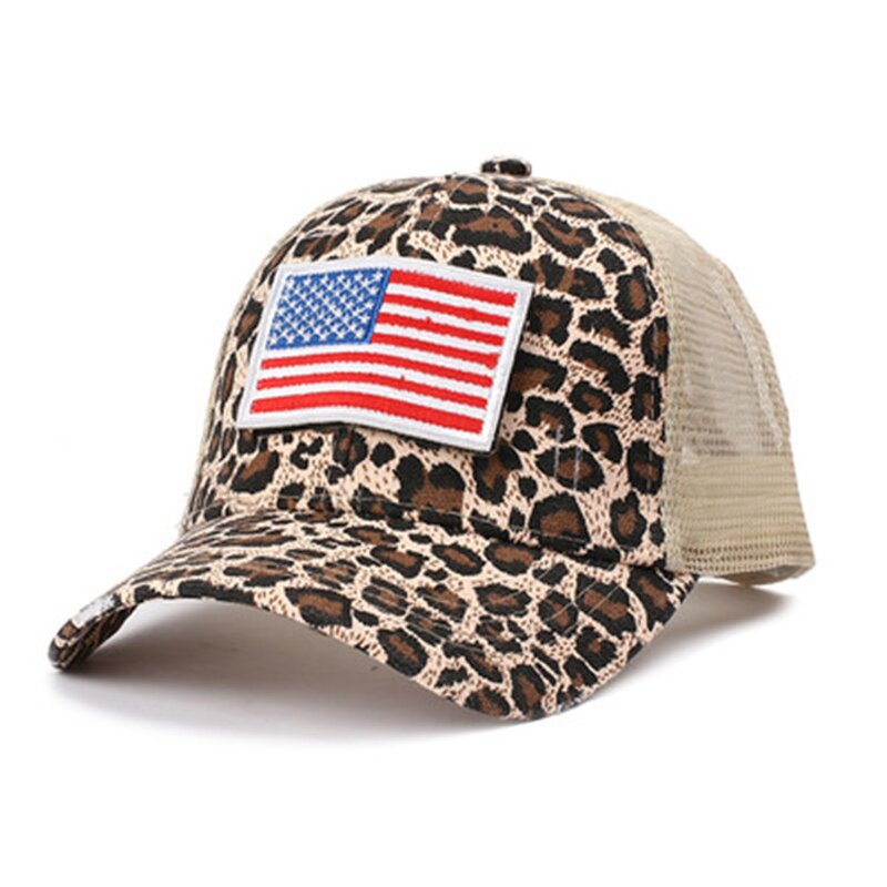 American Flag Baseball Cap Factory - Wholesale Embroidered Hole Women's Ponytail Hats