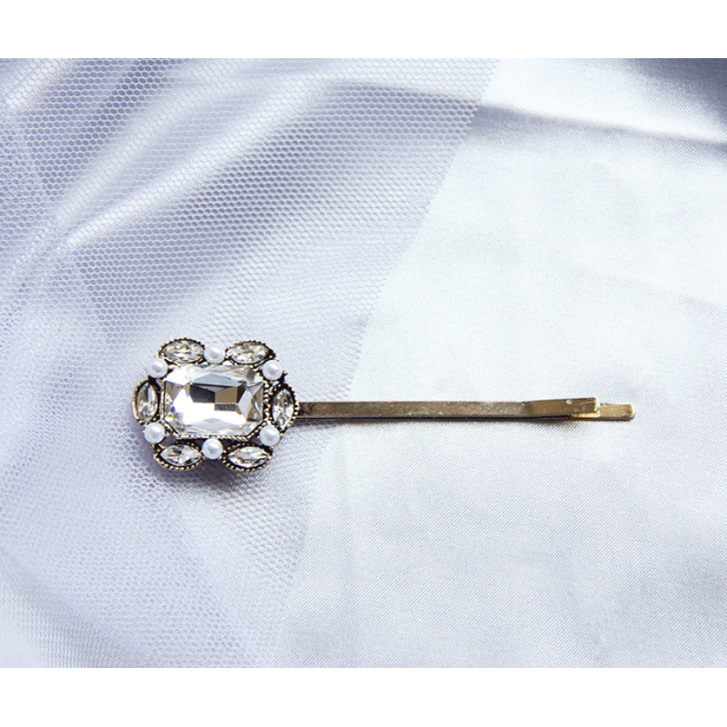 Hairpins Barrettes Supplier - New Design Luxury Alloy Crystal Pearl Bridal