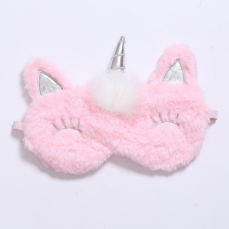 Unicorn Sleep Eye Mask Factory - 4 Colors Soft Plush Furry Kids Cute