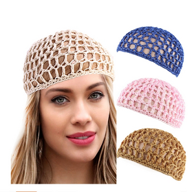 Knitted Scarf Hat Factory - Winter Women Warm Handmade Wig Bonnet Hat