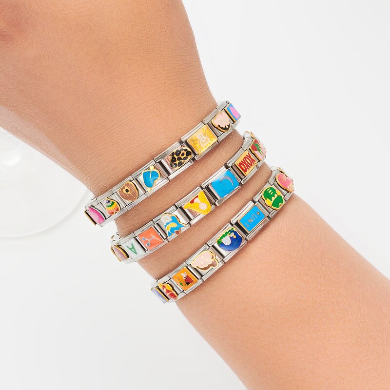 Halloween Bracelet Factory - Stainless Steel DIY Italian Charm Bracelets Kits