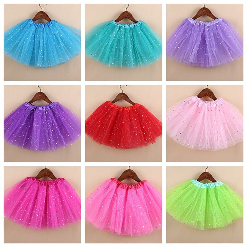 Baby Girl Skirt Factory - Newborn Princess Dance Sequined Mini Chiffon Tutu