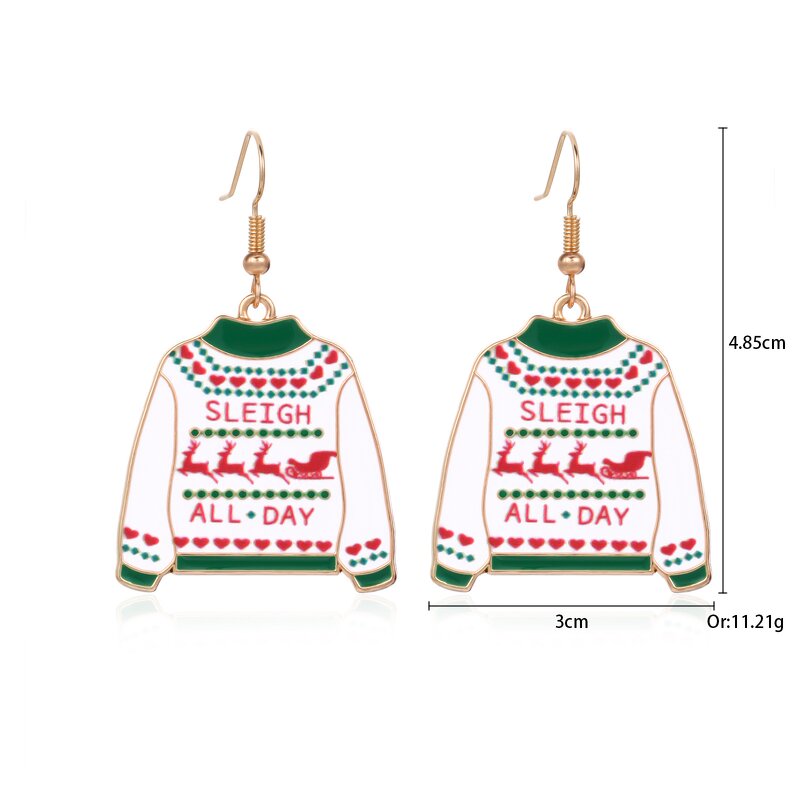 Christmas Earrings Factory - Tree Cup Ring Bell Gingerbread Enamel Charm Pendant