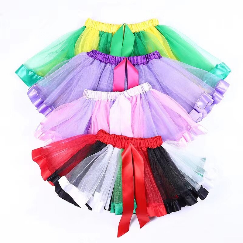 TUTU Gauze Skirt Supplier - Factory Wholesale Hot-selling Kids Baby Girl Rainbow