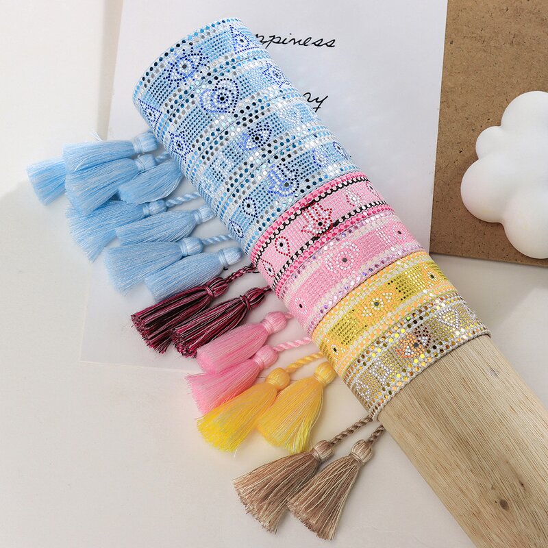 Evil Eye Bracelet Factory - Customized Tassel Hand Glitter Friendship for Women