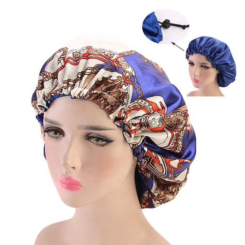 Satin Beauty Bonnet Factory - Double Side Printed Elastic Soft Hair Round
