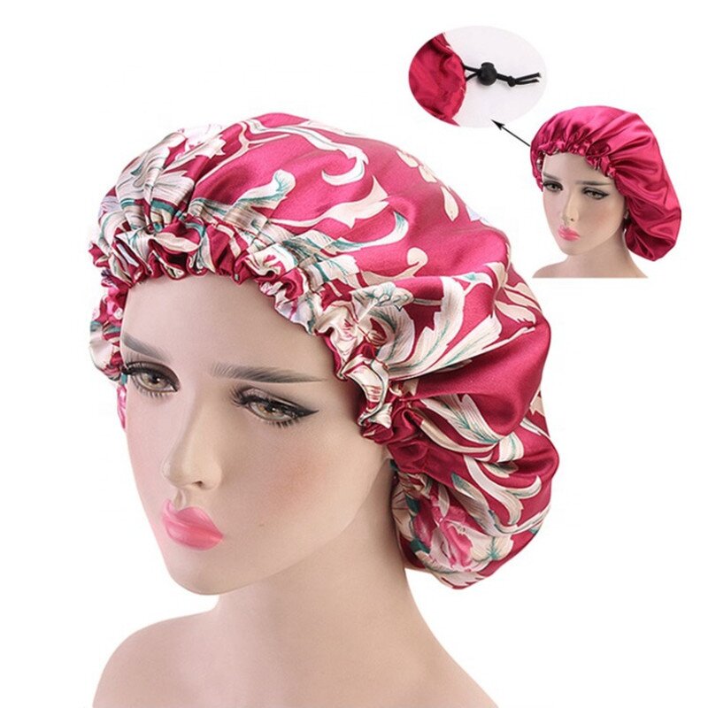 Satin Beauty Bonnet Factory - Double Side Printed Elastic Soft Hair Round