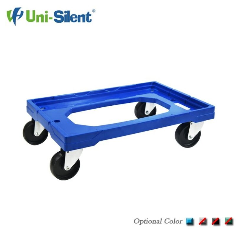 Plastic Container Dolly Manufacturer - Uni-Silent 250kgs Easy Carry Tote Moving Small Size