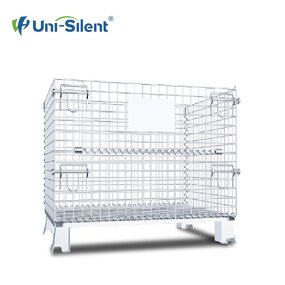 Industrial Foldable Storage Cage Manufacturer - Uni-Silent Welding Screen Processing Steel Stillage