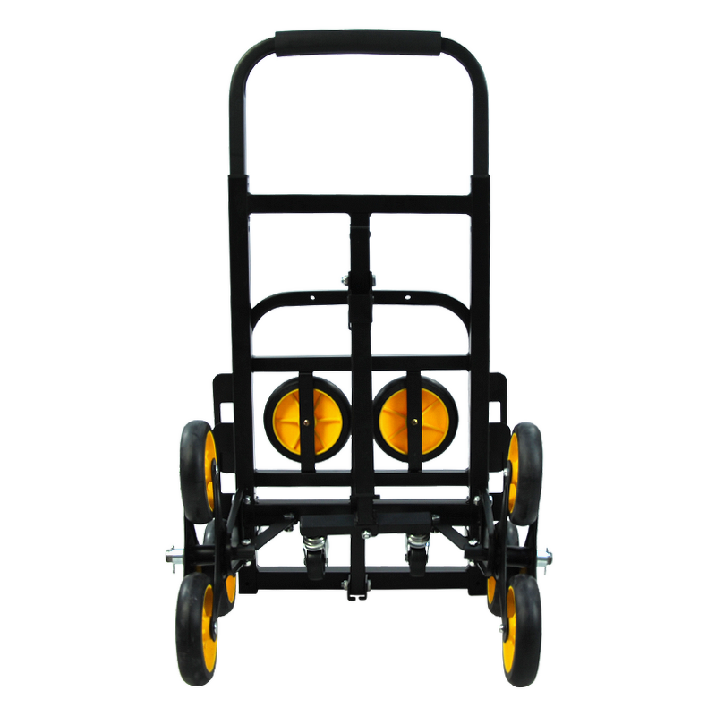 Foldable Stair Climbing Cart Supplier - Uni-Silent 150kgs 10 Wheels Adjustable Handle Climber