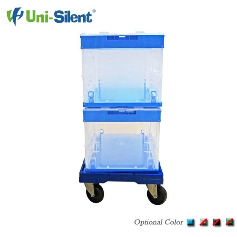 Plastic Container Dolly Manufacturer - Uni-Silent 250kgs Easy Carry Tote Moving Small Size