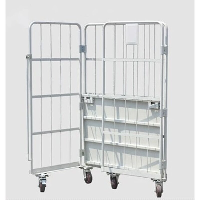 Heavy Duty Steel Platform Cart Supplier - Uni-Silent 500kg Industrial Logistics Folding Warehouse