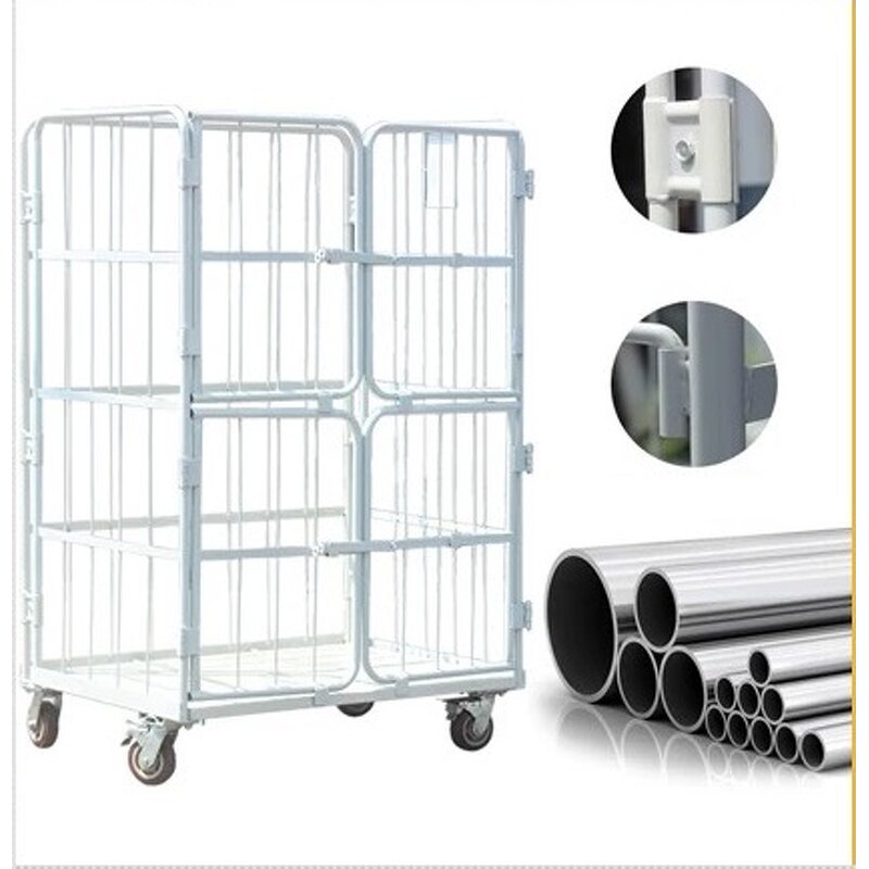Heavy Duty Steel Platform Cart Supplier - Uni-Silent 500kg Industrial Logistics Folding Warehouse