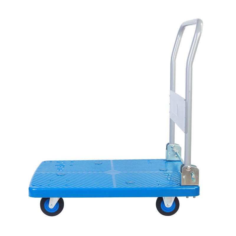 Foldable Platform Truck Factory - Uni-Silent Four Wheels Flatbed Folding Hand Trolley