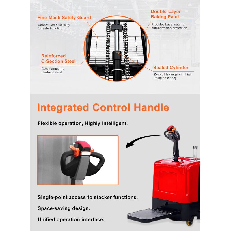 Electric Pallet Stacker Supplier - Uni-Silent 1.8 Ton ISO New All-Terrain for Indoor Outdoor