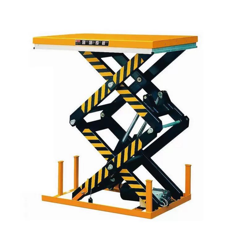 Electric Hydraulic Scissor Lift Table Supplier - Uni-Silent 2000kgs for Hotels Printing Shops