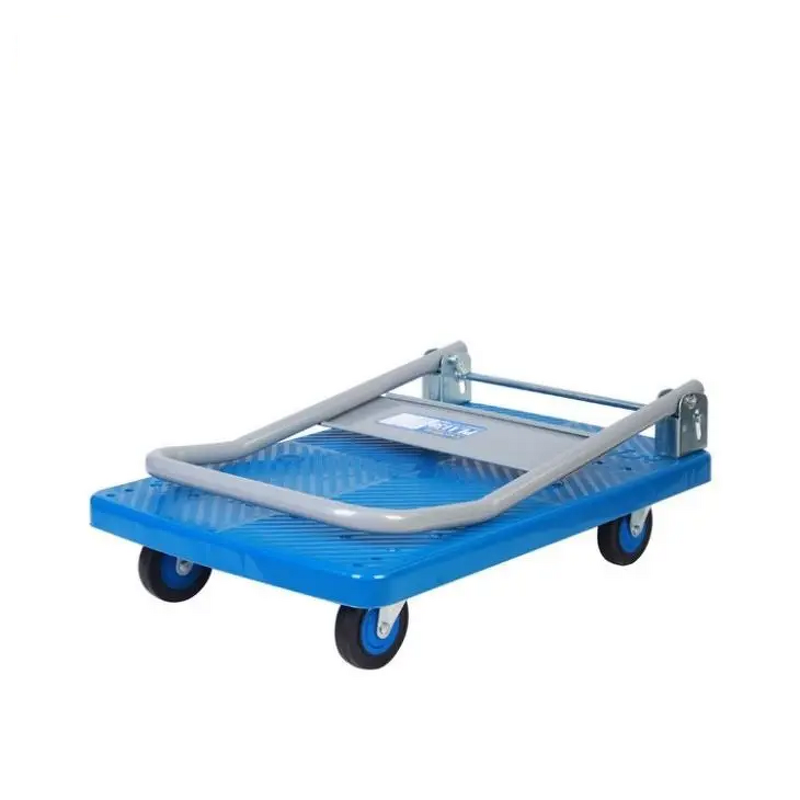 Heavy Duty Platform Trolley Factory - Uni-Silent 150kg Warehouse Food Foldable Hand Truck