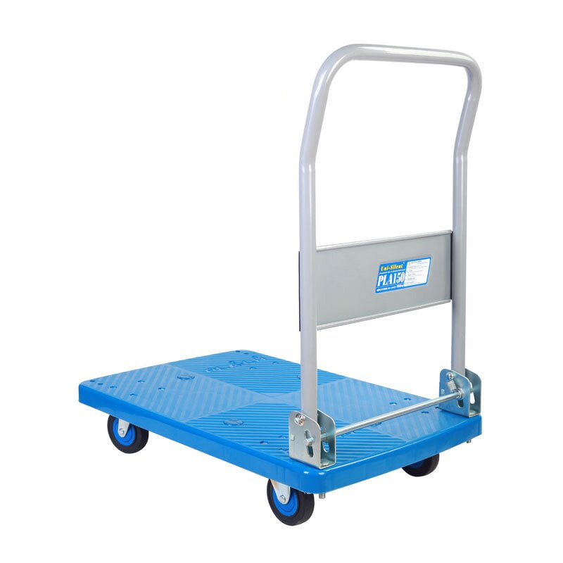 Foldable Platform Truck Factory - Uni-Silent Four Wheels Flatbed Folding Hand Trolley