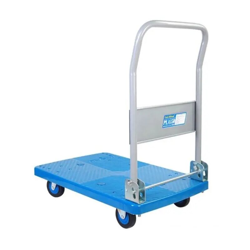 Heavy Duty Platform Trolley Factory - Uni-Silent 150kg Warehouse Food Foldable Hand Truck