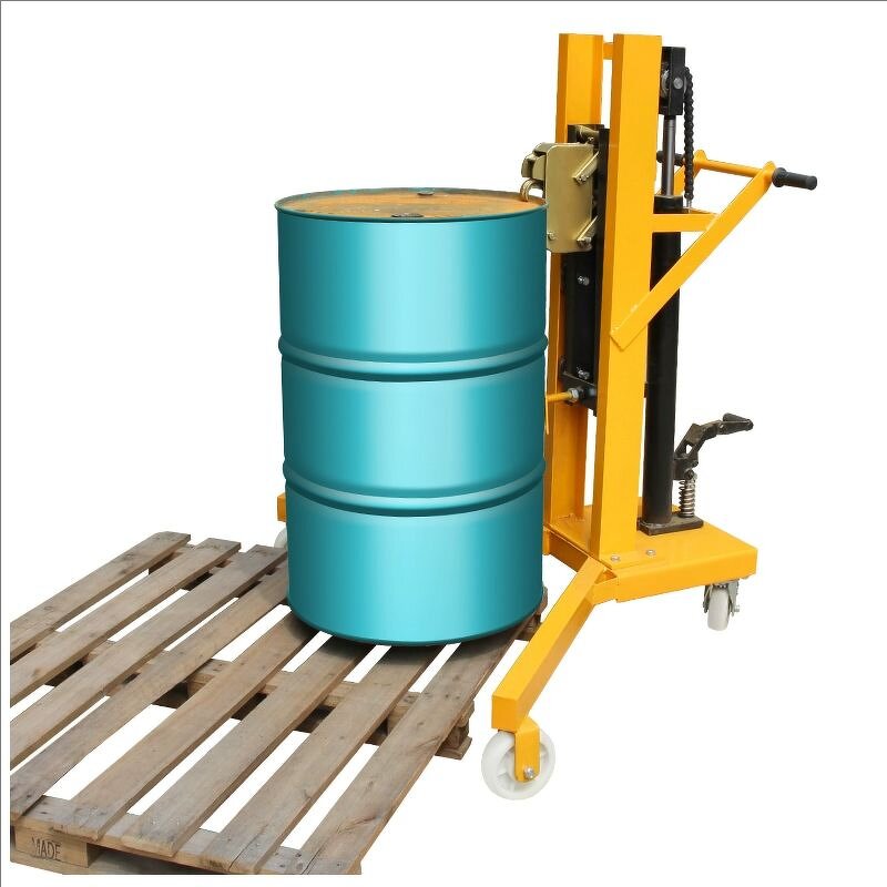 Hydraulic Oil Drum Lifting Supplier - Uni-Silent 350kgs Equipment Machincal Carrier Stacker Dumping