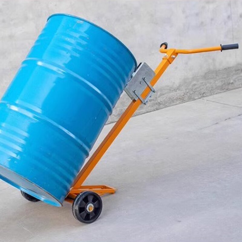 Manual Truck Mover Manufacturer - Uni-Silent 450kg Hand Lifting Machine Oil Drum Carrier Stacker