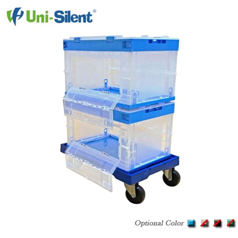 Plastic Container Dolly Manufacturer - Uni-Silent 250kgs Easy Carry Tote Moving Small Size
