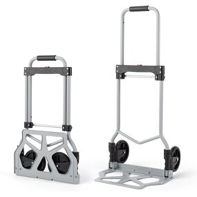 Foldable Aluminum Cart Manufacturer - Uni-Silent 80kgs Lightweight Folding Hand Trolley Cart