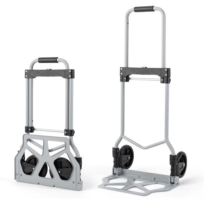 Foldable Aluminum Cart Manufacturer - Uni-Silent 80kgs Lightweight Folding Hand Trolley Cart