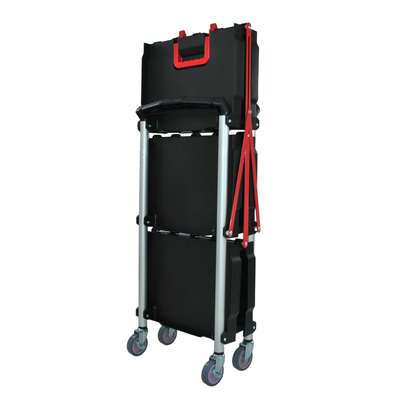 Foldable Tool Cart Manufacturer - Uni-Silent 3-Tier Heavy-Duty Warehouse Service Cart OEM