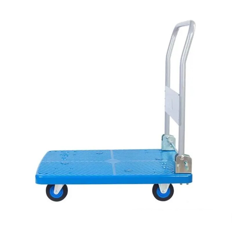 Heavy Duty Platform Trolley Factory - Uni-Silent 150kg Warehouse Food Foldable Hand Truck