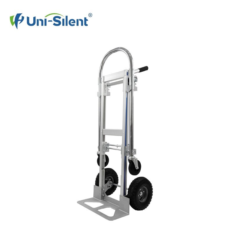 Heavy Duty Folding Platform Hand Truck Manufacturer - Uni-Silent 250kg 2-in-1 Industrial Steel OEM