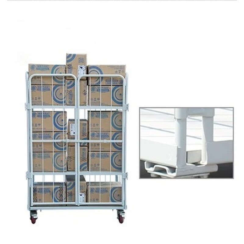 Heavy Duty Steel Platform Cart Supplier - Uni-Silent 500kg Industrial Logistics Folding Warehouse