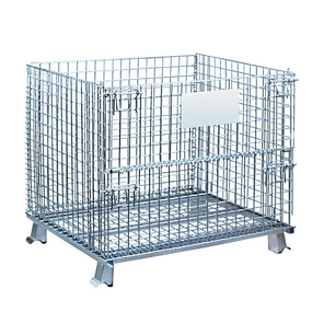 Collapsible Steel Storage Cage Supplier - Uni-Silent Warehouse Mesh Box Security for Logistic