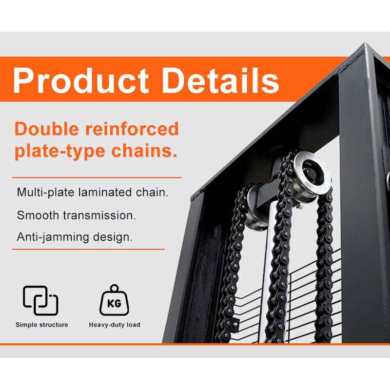 Electric Pallet Stacker Manufacturer - Uni-Silent 1.5T Self Loading Lead-acid 3M Height Forklift