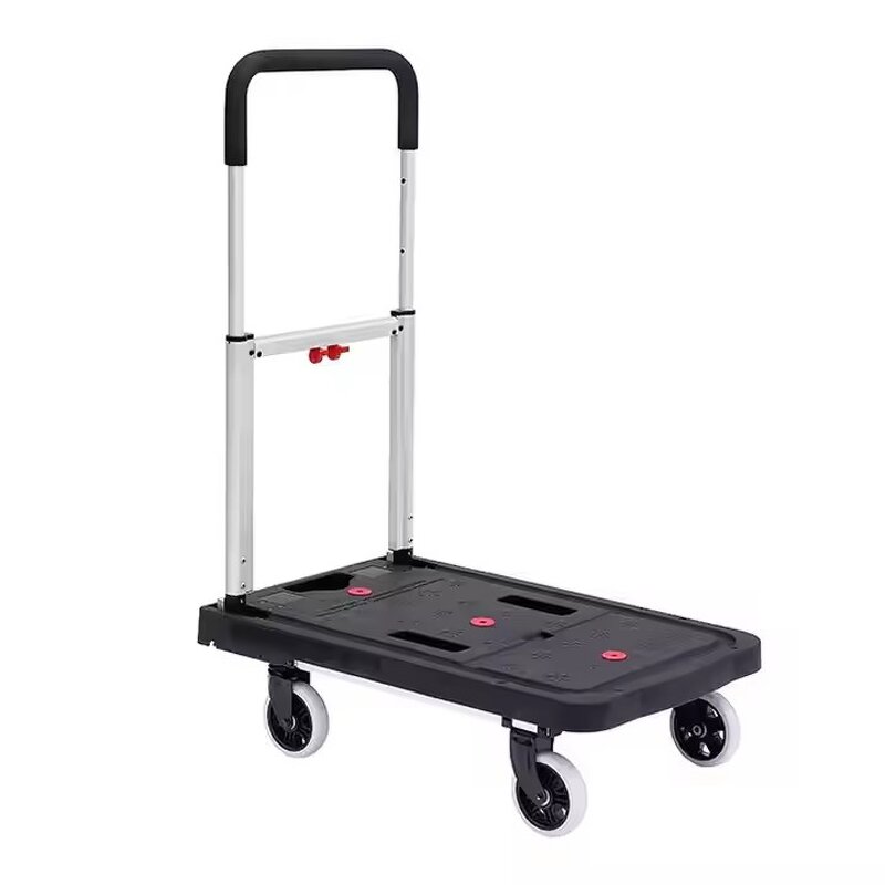 Heavy Duty Aluminium Hand Trolley Supplier - Uni-Silent 150kgs 4 Wheels Foldable Portable