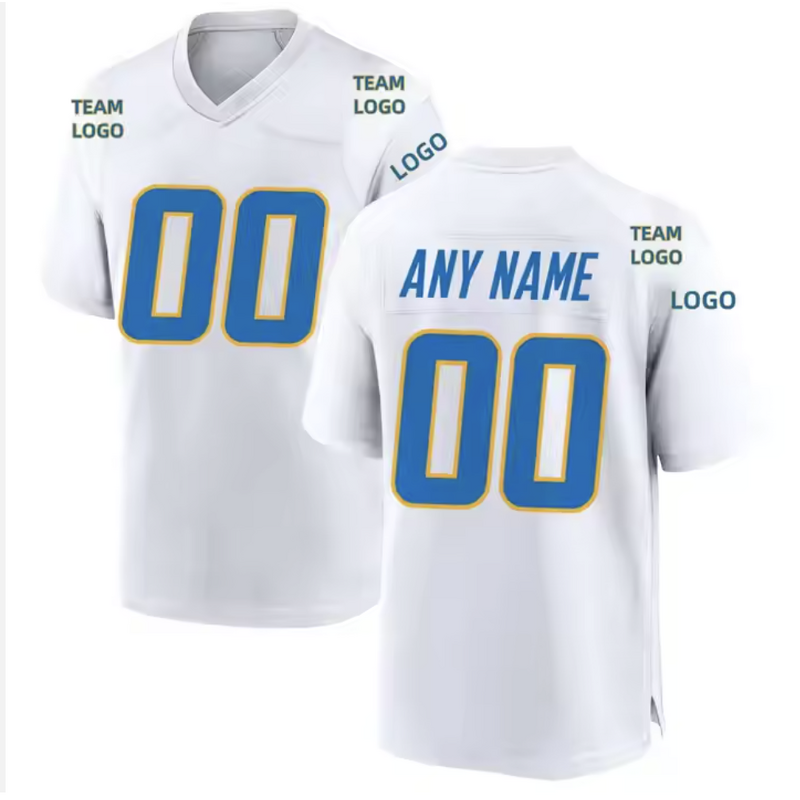 Men's American Football Jerseys Supplier - Wholesale Best Quality Hot Sale Blue Team