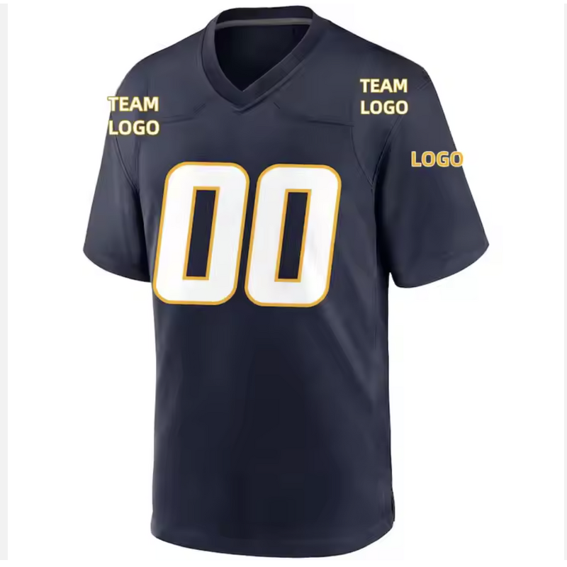 Men's American Football Jerseys Supplier - Wholesale Best Quality Hot Sale Blue Team