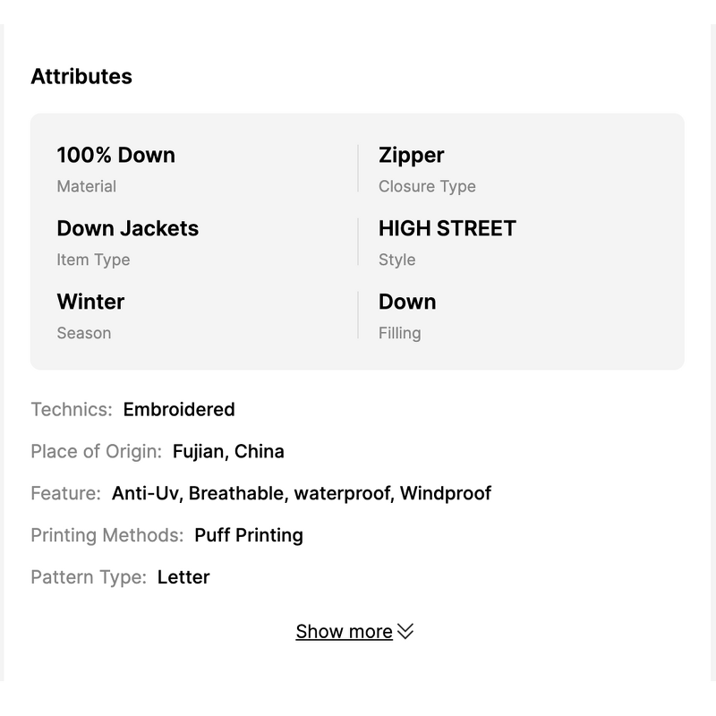 Unisex Puffy Jacket Manufacturer - 2025 New Designer North Brands High-End Face